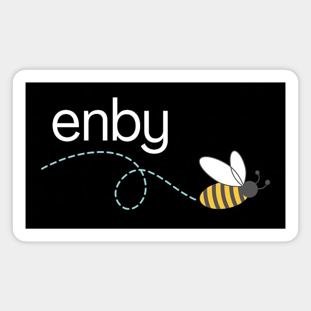 enby Magnet by Meow Meow Designs